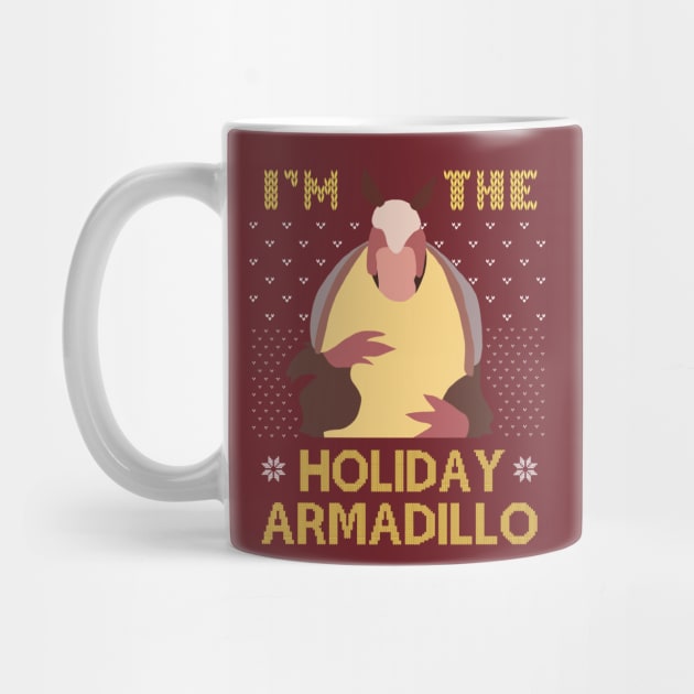 Holiday Armadillo by behindthefriends